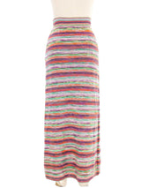 Chloe Knit Stripe Midi Skirt Bottom arcadeshops.com