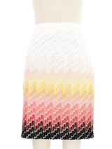 Missoni Gradient Crochet Knit Skirt Bottom arcadeshops.com