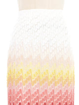Missoni Gradient Crochet Knit Skirt Bottom arcadeshops.com