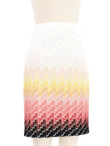 Missoni Gradient Crochet Knit Skirt Bottom arcadeshops.com