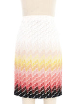 Missoni Gradient Crochet Knit Skirt Bottom arcadeshops.com