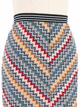 Missoni Fringe Trimmed Chevron Mini Skirt Bottom arcadeshops.com