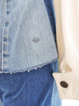 1970s Contrast Patchwork Denim Ensemble Suit arcadeshops.com