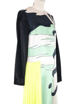 2011 Miu Miu Satin Colorblock Snake Dress Dress arcadeshops.com