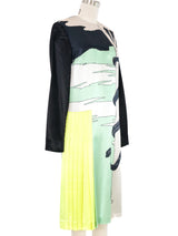2011 Miu Miu Satin Colorblock Snake Dress Dress arcadeshops.com