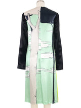 2011 Miu Miu Satin Colorblock Snake Dress Dress arcadeshops.com