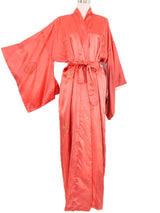 Burnt Orange Dragon Embroidered Satin Robe Jacket arcadeshops.com
