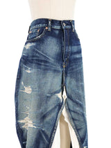 2013 Junya Watanabe Reworked Denim Maxi Skirt Bottom arcadeshops.com