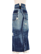 2013 Junya Watanabe Reworked Denim Maxi Skirt Bottom arcadeshops.com