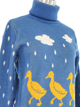 Duck Intarsia Sweater Top arcadeshops.com