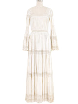 White Cotton Mexican Wedding Dress Dress arcadeshops.com