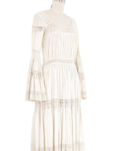 White Cotton Mexican Wedding Dress Dress arcadeshops.com