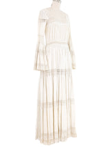 White Cotton Mexican Wedding Dress Dress arcadeshops.com