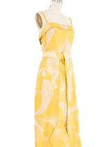 1970s Handmade Obi Fabric Gown Dress arcadeshops.com