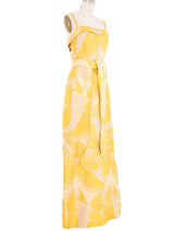 1970s Handmade Obi Fabric Gown Dress arcadeshops.com