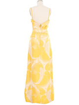 1970s Handmade Obi Fabric Gown Dress arcadeshops.com