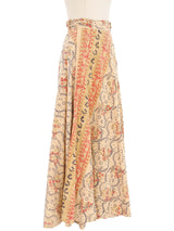 Cotton Indian Floral Wrap Skirt Bottom arcadeshops.com