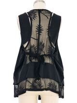 Ann Demeulemeester Sheer Back Waistcoat Jacket arcadeshops.com