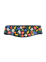 1970s Valentino Patent Floral Waist Belt Accessory arcadeshops.com