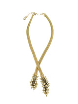 Goldtone Crossover Chain Necklace Accessory arcadeshops.com