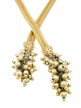 Goldtone Crossover Chain Necklace Accessory arcadeshops.com