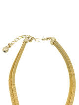 Goldtone Crossover Chain Necklace Accessory arcadeshops.com