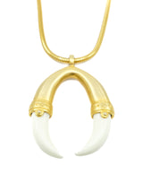Kenneth Jay Lane Horn Pendant Necklace Accessory arcadeshops.com