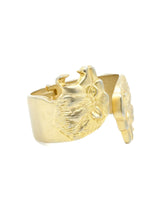 Lion Head Metal Clamper Cuff Jewelry arcadeshops.com