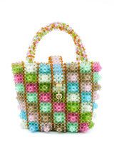1950s Pastel Beaded Handbag Accessory arcadeshops.com