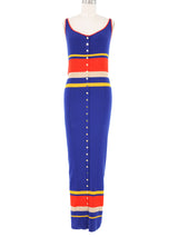 Paco Rabanne Striped Knit Maxi Dress Dress arcadeshops.com