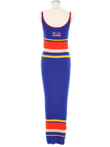 Paco Rabanne Striped Knit Maxi Dress Dress arcadeshops.com