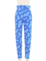 1980s Gianni Versace Rose Printed Spandex Ensemble Suit arcadeshops.com