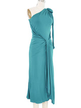 2011 Gucci Teal One Shoulder Dress Dress arcadeshops.com