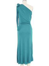2011 Gucci Teal One Shoulder Dress Dress arcadeshops.com