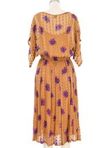 Soo Yung Lee Floral Printed Chiffon Midi Dress Dress arcadeshops.com