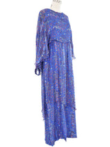 The Silk Farm Cherry Blossom Printed Chiffon Dress Dress arcadeshops.com