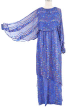 The Silk Farm Cherry Blossom Printed Chiffon Dress Dress arcadeshops.com