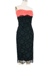 Ceil Chapman Strapless Lace Dress Dress arcadeshops.com