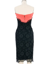 Ceil Chapman Strapless Lace Dress Dress arcadeshops.com