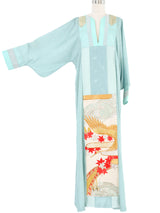 Jon Shannon Crane Embroidered Silk Dress Dress arcadeshops.com