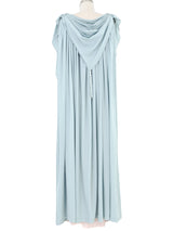 1970s Jean Varon Dove Applique Jersey Gown Dress arcadeshops.com