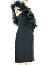 2010 Alexander McQueen One Shoulder Ruffle Dress Dress arcadeshops.com