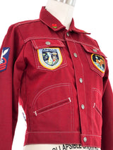 1970s Red Patch Jacket Jacket arcadeshops.com