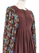 Jeff Banks Floral Puff Sleeve Babydoll Dress Dress arcadeshops.com