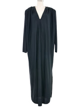 Oscar de la Renta Crystal Trimmed Jersey Caftan Dress arcadeshops.com