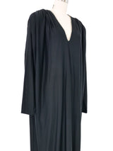 Oscar de la Renta Crystal Trimmed Jersey Caftan Dress arcadeshops.com