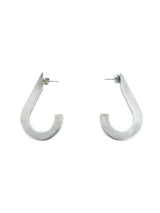 Modernist Sterling Hook Earrings Jewelry arcadeshops.com
