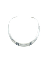 Mexican Sterling Slotted Collar Necklace Jewelry arcadeshops.com
