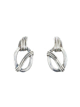 Sterling Knot Hoop Earrings Jewelry arcadeshops.com
