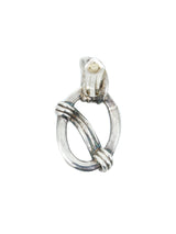 Sterling Knot Hoop Earrings Jewelry arcadeshops.com